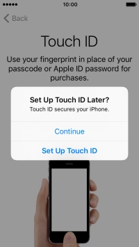If you turn off the function, press Continue. If you turn off the function, press Continue.