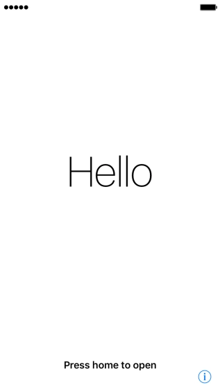 Press the Home key. Press the Home key.