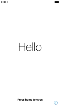 Press the Home key. Press the Home key.