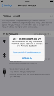 If Wi-Fi is turned off, press Turn on Wi-Fi and Bluetooth. If Wi-Fi is turned off, press Turn on Wi-Fi and Bluetooth.