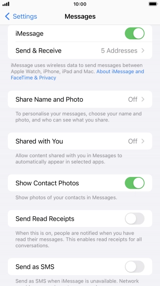 Press the indicator next to Press the indicator next to
