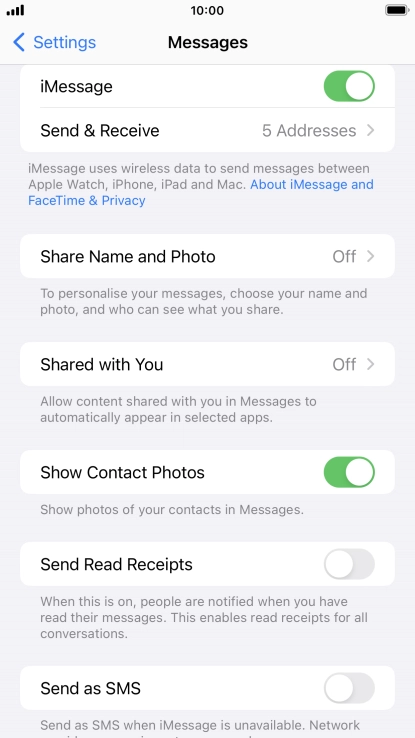 Press the indicator next to Press the indicator next to