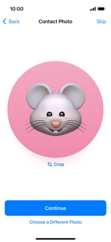 Follow the instructions on the screen to customise the selected picture and press Continue. Follow the instructions on the screen to customise the selected picture and press Continue.