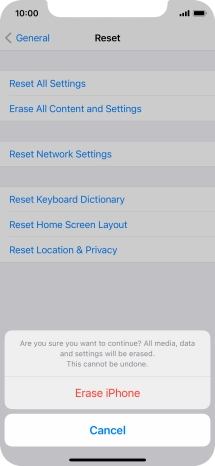 Press Erase iPhone. Press Erase iPhone.