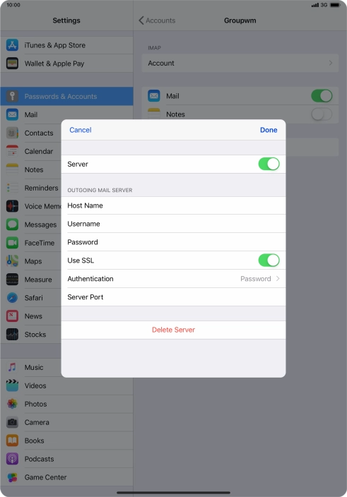 Press the indicator next to Press the indicator next to