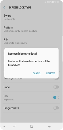 Press REMOVE. Press REMOVE.