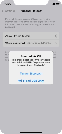 If Wi-Fi is turned on, press Wi-Fi and USB Only. If Wi-Fi is turned on, press Wi-Fi and USB Only.