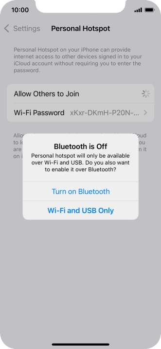 If Wi-Fi is turned on, press Wi-Fi and USB Only. If Wi-Fi is turned on, press Wi-Fi and USB Only.