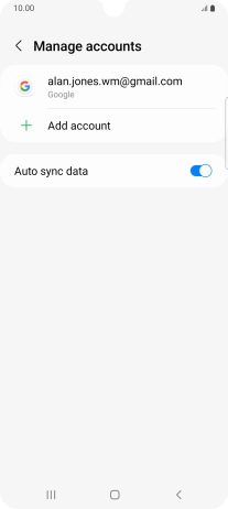 Press Add account. Press Add account.