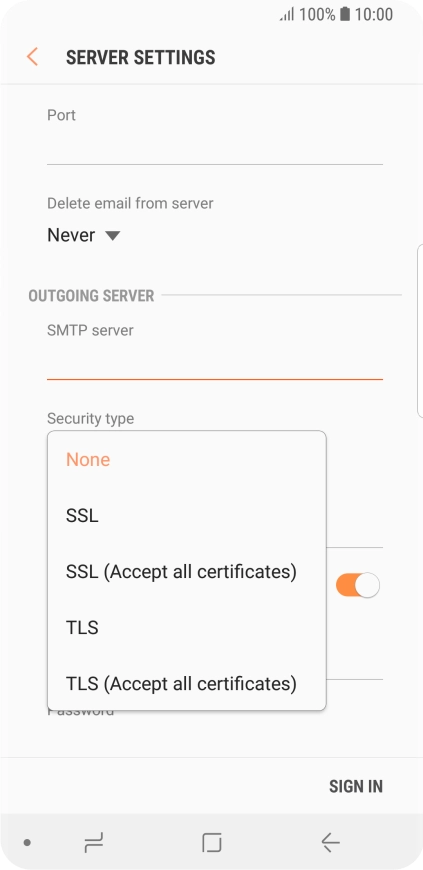 Press None to turn off the function. Press None to turn off the function.