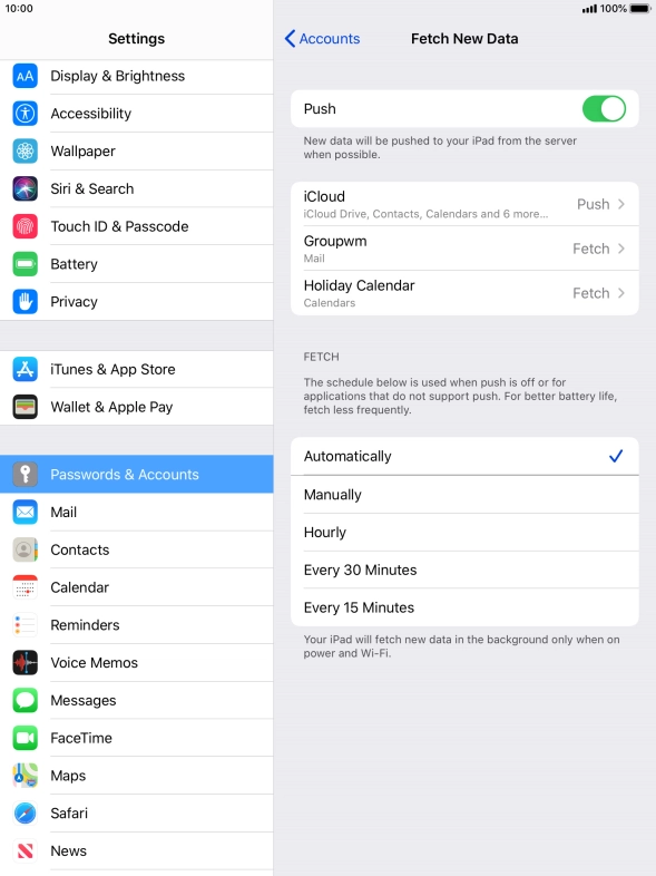 Press the indicator next to Press the indicator next to
