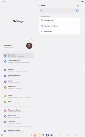 Press the menu icon. Press the menu icon.
