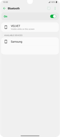 Press the required Bluetooth device and follow the instructions on the screen to pair the device with your phone. Press the required Bluetooth device and follow the instructions on the screen to pair the device with your phone.
