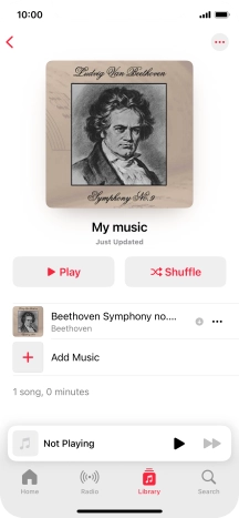 Go to the required category or playlist and press the required audio file. Go to the required category or playlist and press the required audio file.