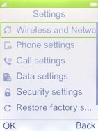 Select Restore factory settings. Select Restore factory settings.