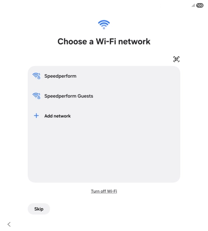 Press the required Wi-Fi network. Press the required Wi-Fi network.