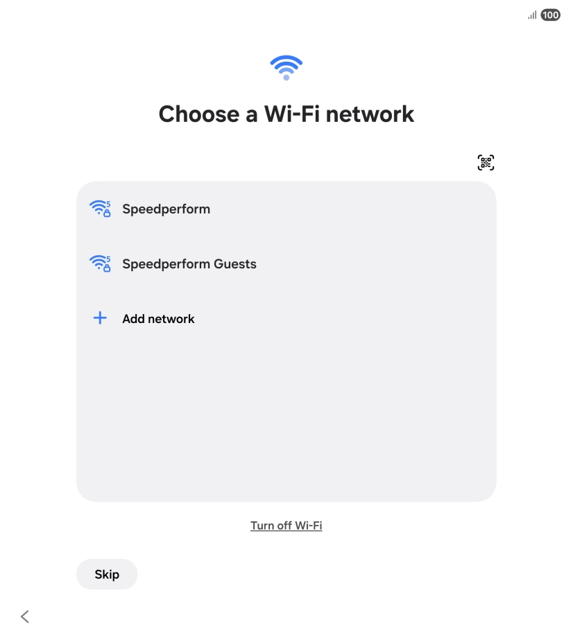 Press the required Wi-Fi network. Press the required Wi-Fi network.
