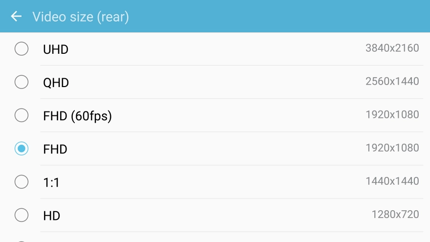 Press the required setting. Press the required setting.