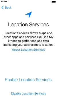 Press Enable Location Services to turn on the function. Press Enable Location Services to turn on the function.