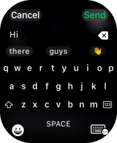 Press the input icon. Press the input icon.