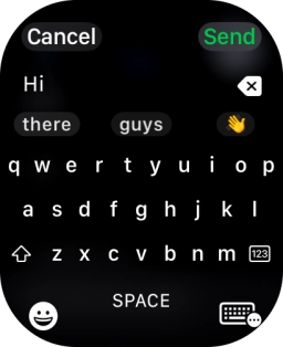 Press the input icon. Press the input icon.