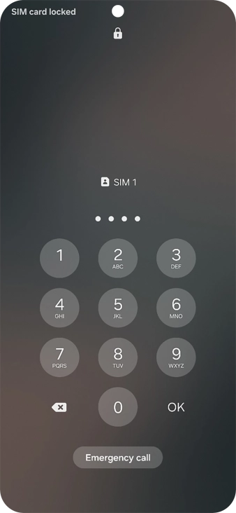 If you're asked to key in your PIN, do so and press OK. If you're asked to key in your PIN, do so and press OK.