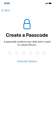 Press Passcode Options. Press Passcode Options.