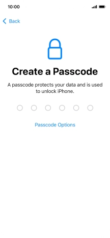 Press Passcode Options. Press Passcode Options.