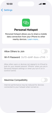 Press Wi-Fi Password and key in the required password. Press Wi-Fi Password and key in the required password.