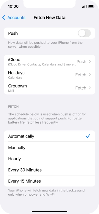 If you turn off the function, press the required setting. If you turn off the function, press the required setting.