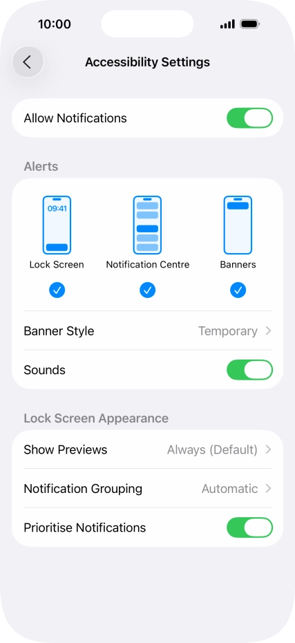 Press the indicator next to Press the indicator next to