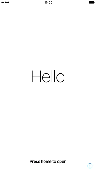 Press the Home key. Press the Home key.