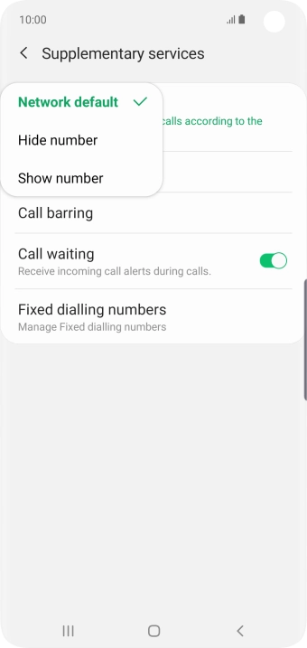 Press Show number to turn on caller identification. Press Show number to turn on caller identification.