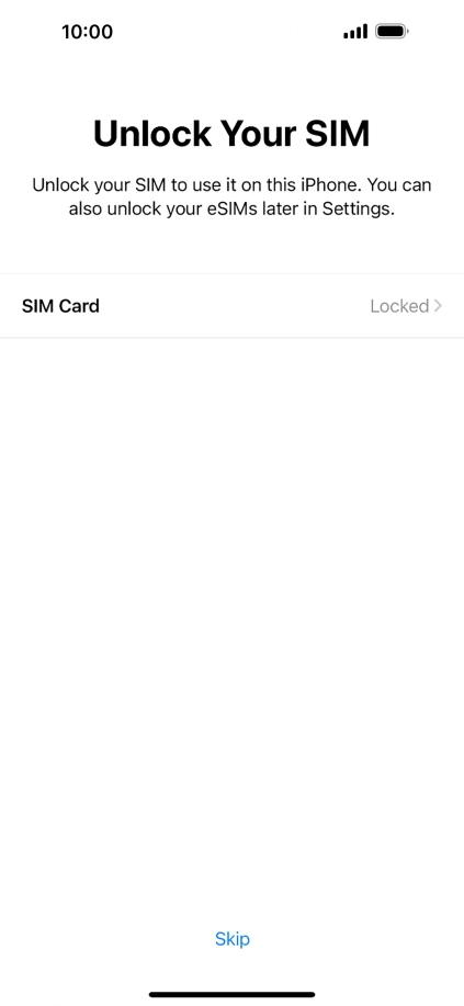 Press SIM Card. Press SIM Card.