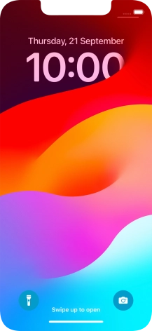 Slide your finger upwards starting from the bottom of the screen. Slide your finger upwards starting from the bottom of the screen.