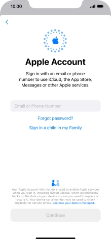 Press Email or Phone Number and key in the username for your Apple ID. Press Email or Phone Number and key in the username for your Apple ID.
