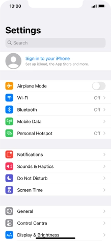 Press Sign in to your iPhone. Press Sign in to your iPhone.
