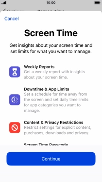 Press Continue. Press Continue.