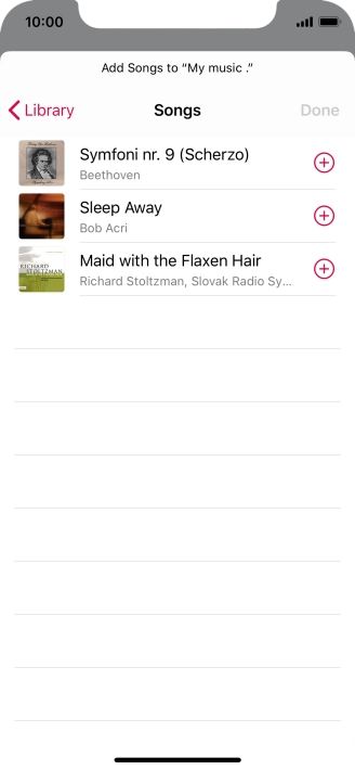 Go to the required category and press the required audio file. Go to the required category and press the required audio file.