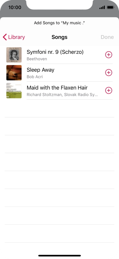 Go to the required category and press the required audio file. Go to the required category and press the required audio file.