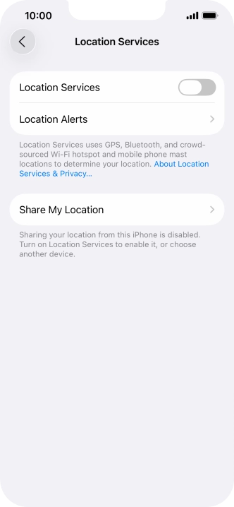 Press the indicator next to Press the indicator next to