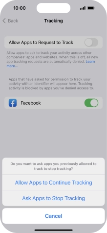 If you turn off the function, press the required setting. If you turn off the function, press the required setting.