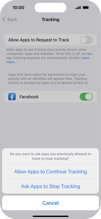 If you turn off the function, press the required setting. If you turn off the function, press the required setting.
