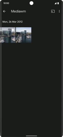 Press and hold any picture or video clip. Press and hold any picture or video clip.