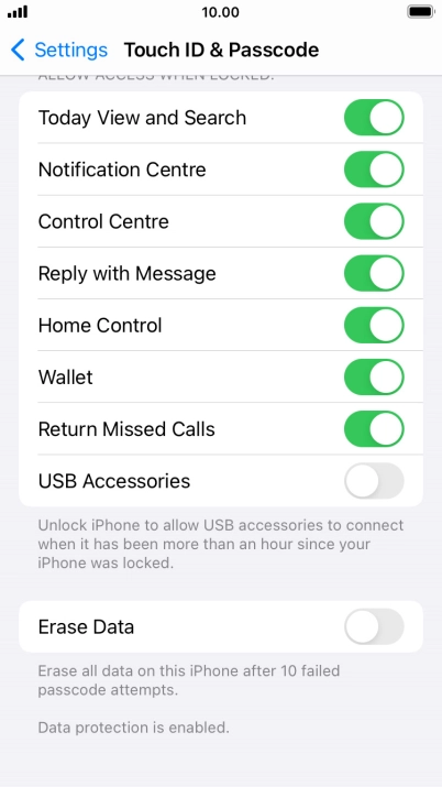 Press the indicator next to Press the indicator next to