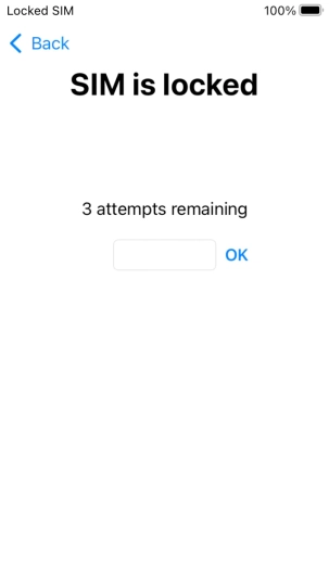 If your SIM is locked, key in your PIN and press OK. If your SIM is locked, key in your PIN and press OK.