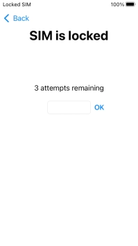 If your SIM is locked, key in your PIN and press OK. If your SIM is locked, key in your PIN and press OK.