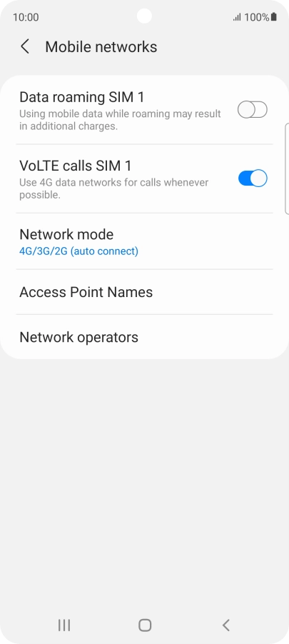 Press Network mode. Press Network mode.