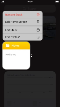 Press Edit Stack. Press Edit Stack.