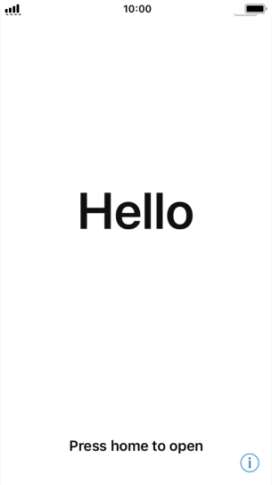 Press the Home key. Press the Home key.